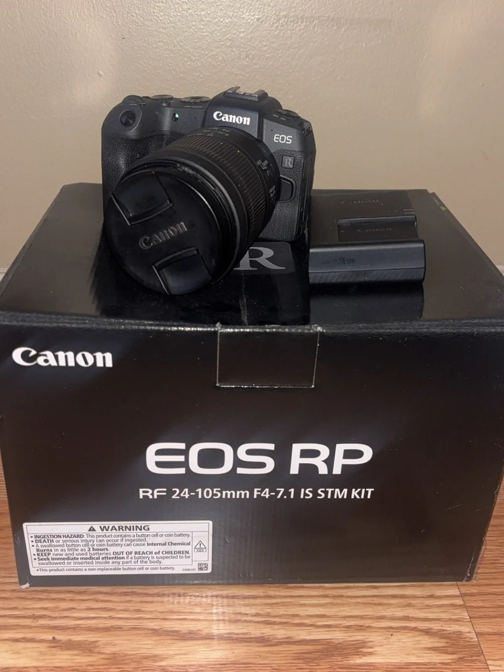 Canon EOS RP Mirrorless Camera with RF 24-105mm Kit Lens - Black